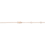 0.28CT 14K R/G 18"" DIAMONDS BY THE YARD CHAIN