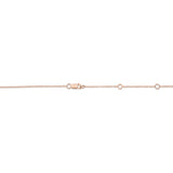 0.28CT 14K R/G 18"" DIAMONDS BY THE YARD CHAIN