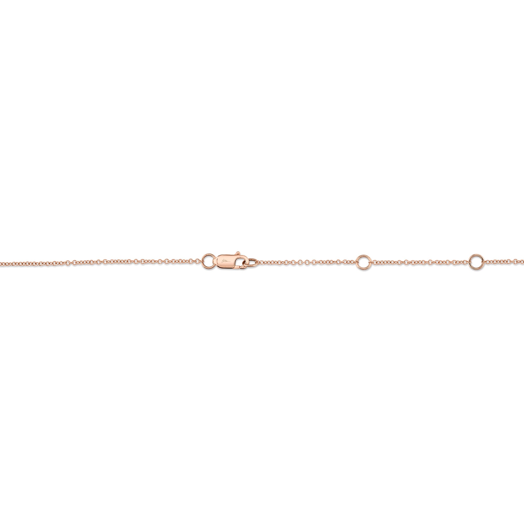0.28CT 14K R/G 18"" DIAMONDS BY THE YARD CHAIN
