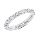 1.07CT 14K W/G DIAMOND ETERNITY BAND SZ 5
