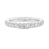 1.11CT 14K W/G DIAMOND ETERNITY BAND SZ 5.5