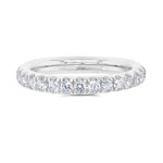 1.18CT 14K W/G DIAMOND ETERNITY BAND SZ 6.5