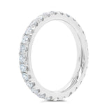 1.11CT 14K W/G DIAMOND ETERNITY BAND SZ 6
