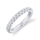 1.21CT 14K W/G DIAMOND ETERNITY BAND SZ 7