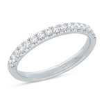 0.55CT 14K W/G DIAMOND LADYS BAND SZ 6