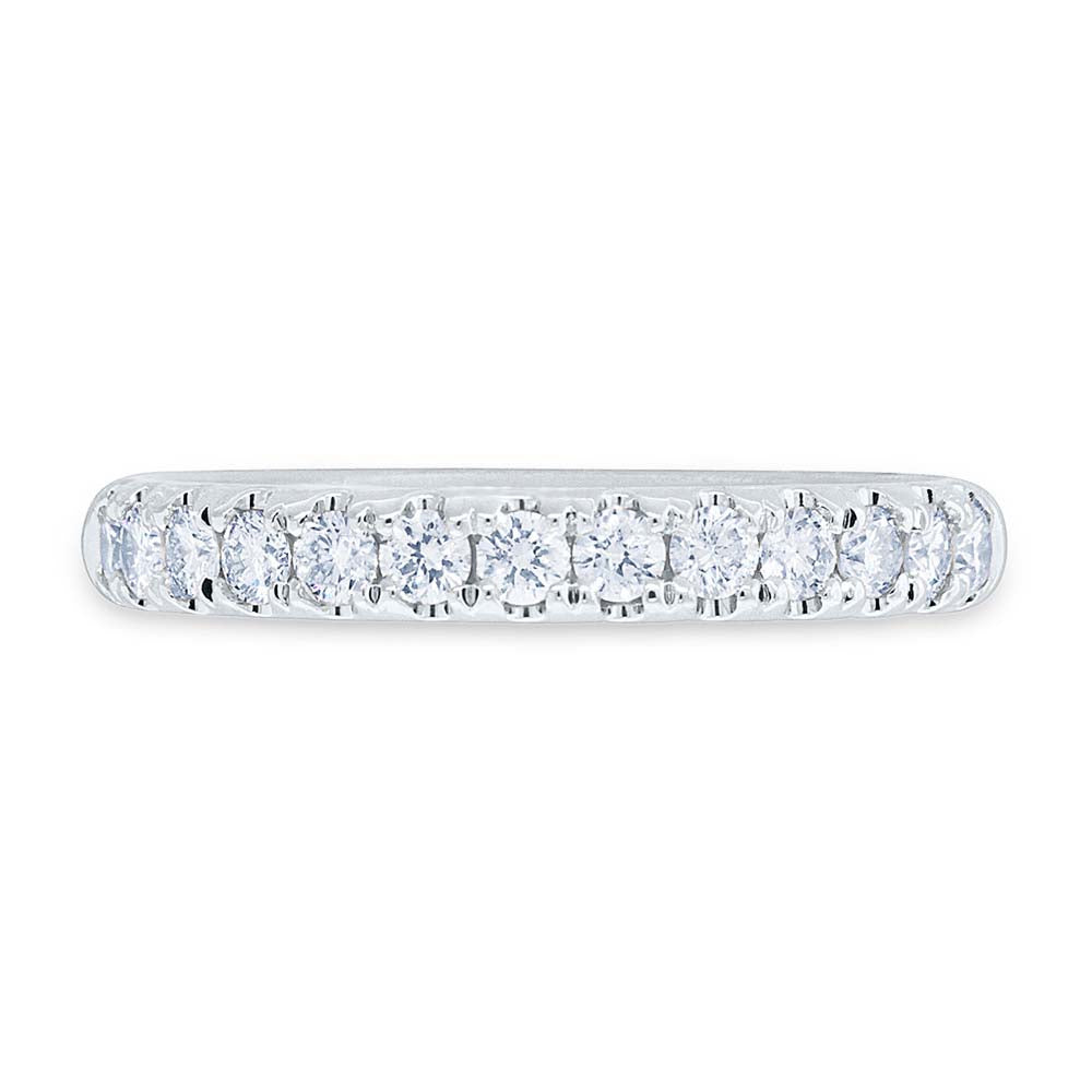 0.55CT 14K W/G DIAMOND LADYS BAND SZ 6