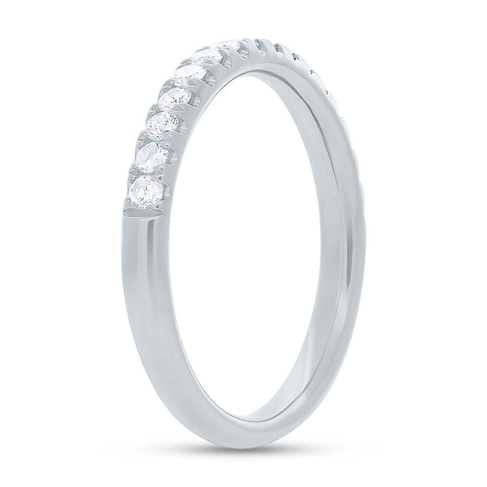 0.55CT 14K W/G DIAMOND LADYS BAND SZ 6