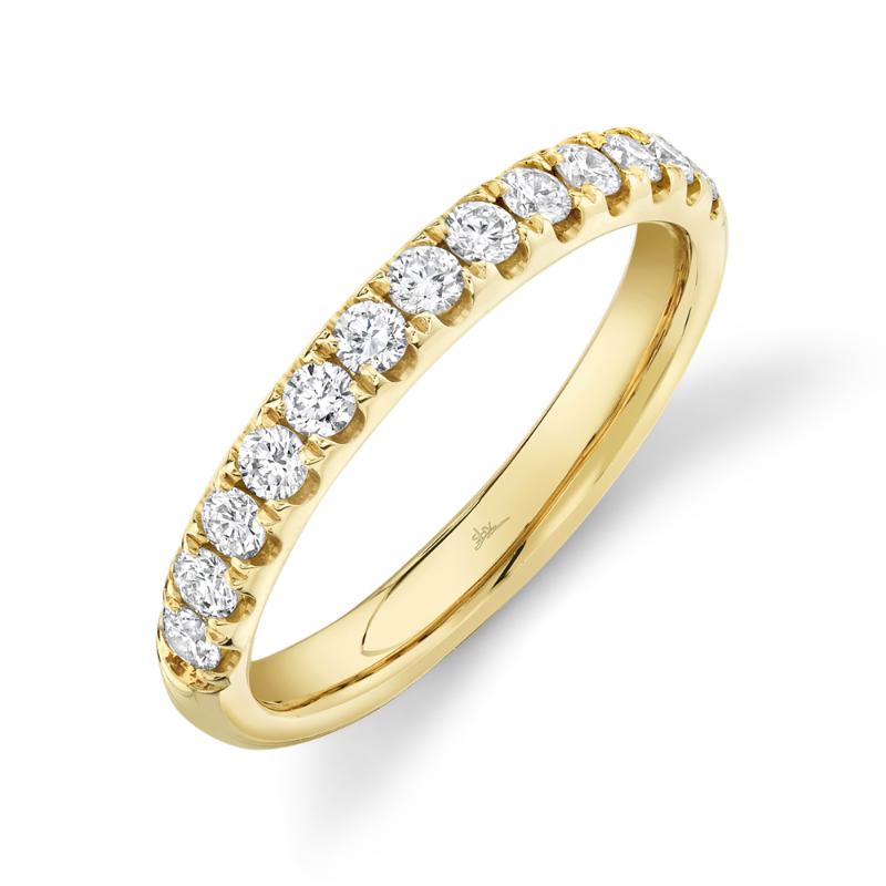 0.55CT 14K Y/G DIAMOND LADYS BAND