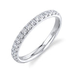 0.40CT 14K W/G DIAMOND LADYS BAND