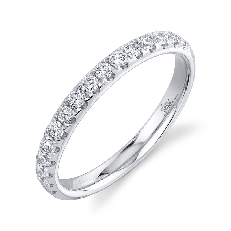 0.40CT 14K W/G DIAMOND LADYS BAND