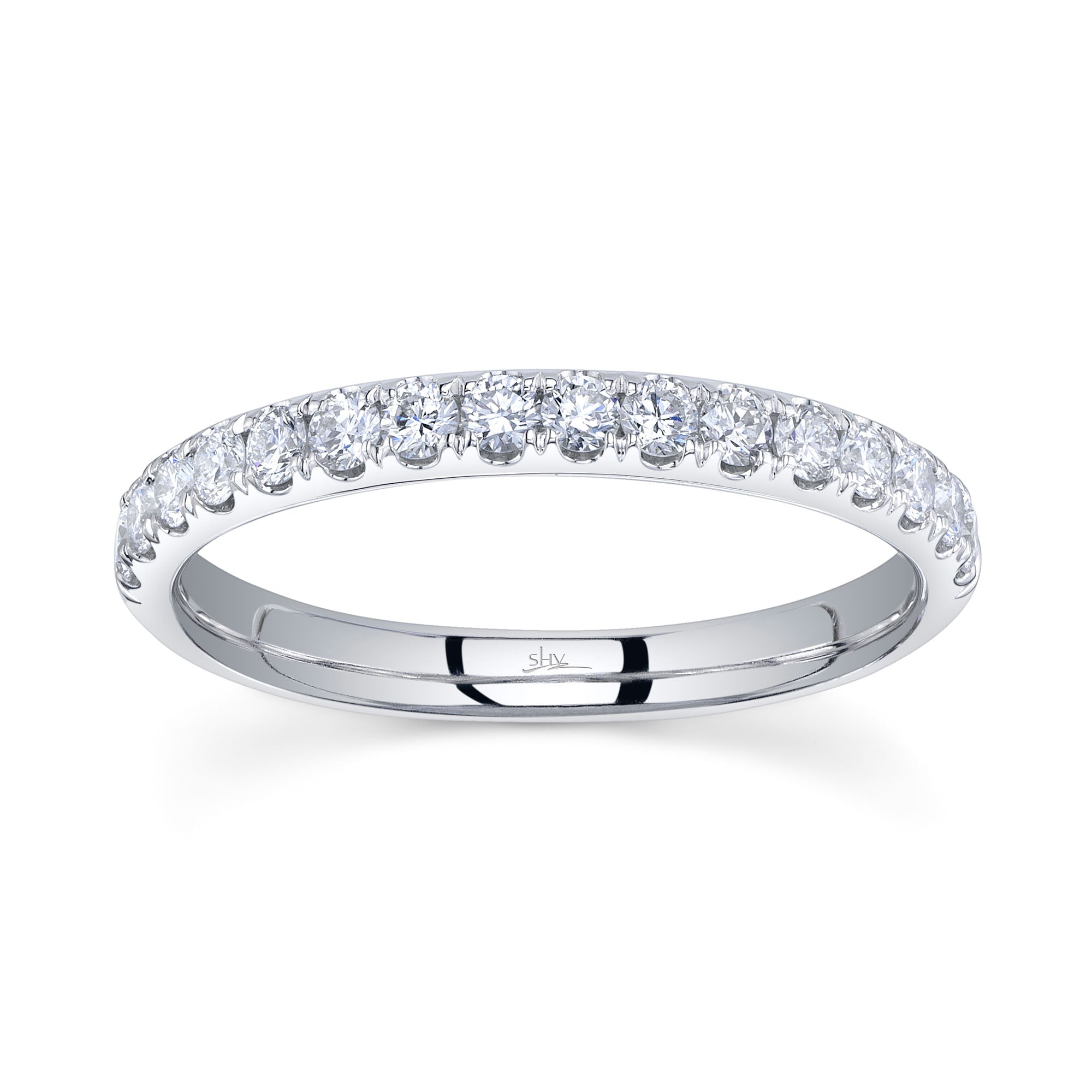 0.40CT 14K W/G DIAMOND LADYS BAND