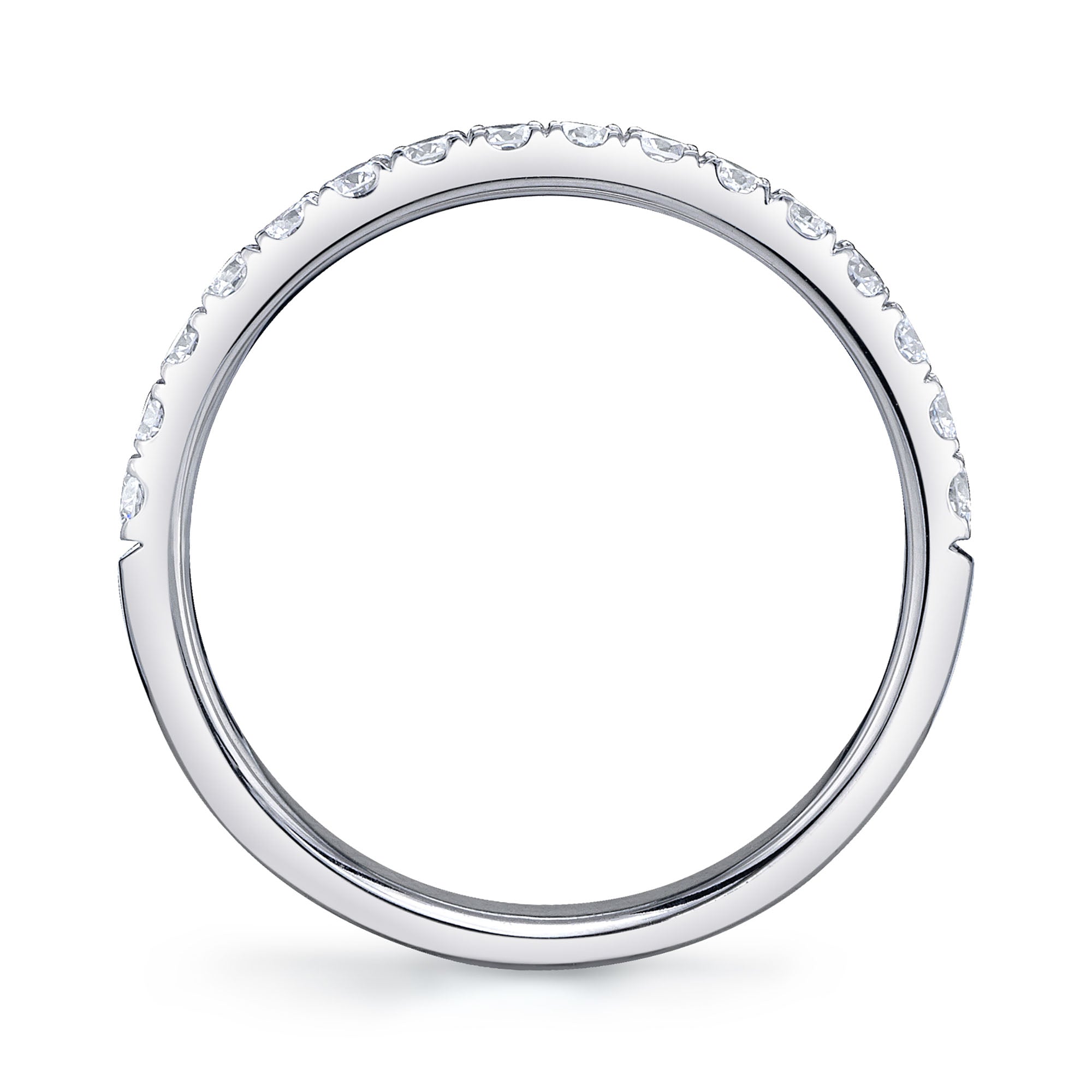 0.40CT 14K W/G DIAMOND LADYS BAND