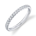 0.25CT 14K W/G DIAMOND LADYS BAND
