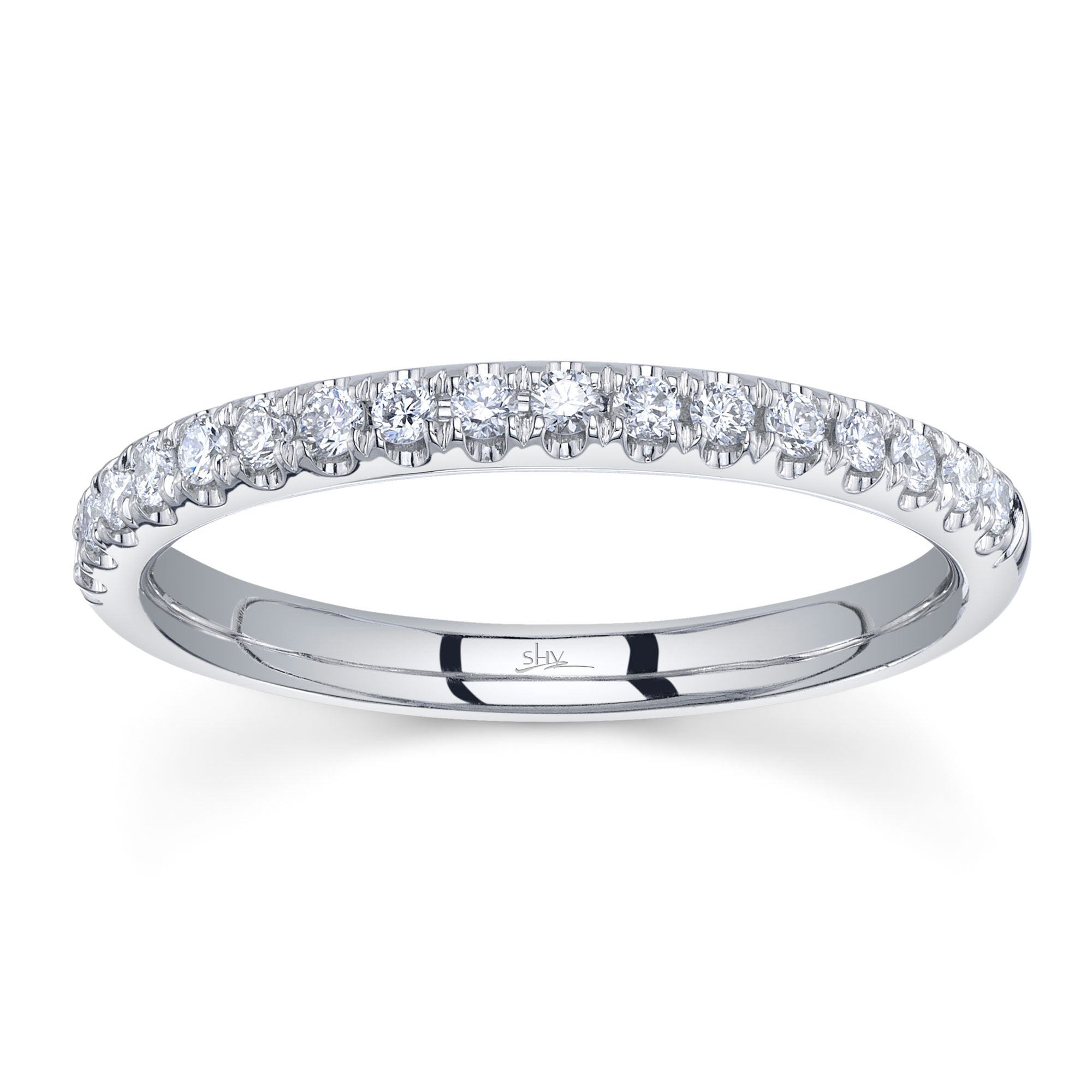 0.25CT 14K W/G DIAMOND LADYS BAND