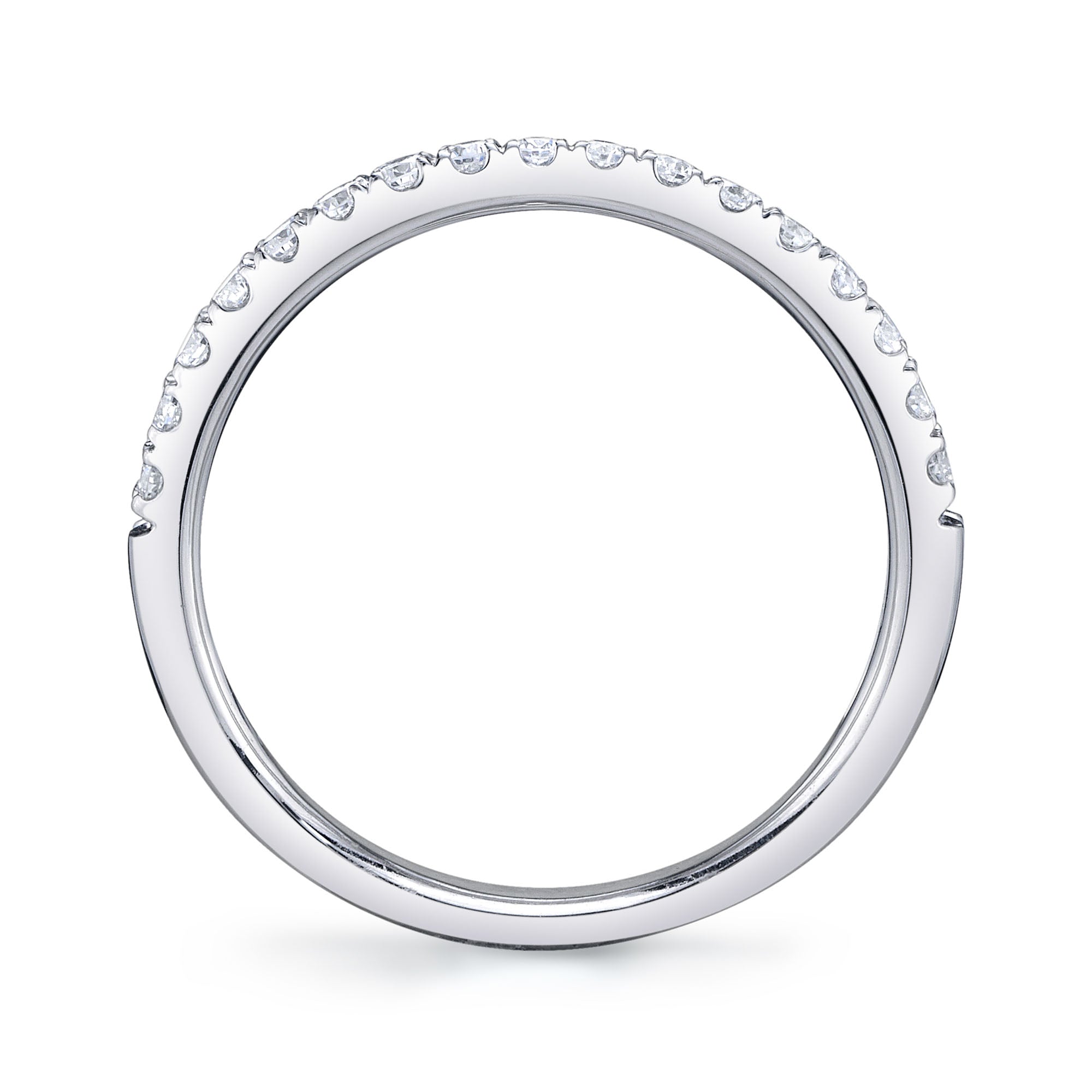 0.25CT 14K W/G DIAMOND LADYS BAND