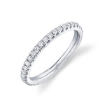 0.58CT 14K W/G DIAMOND ETERNITY BAND SZ 7