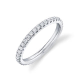 0.54CT 14K W/G DIAMOND ETERNITY BAND SZ 5.5