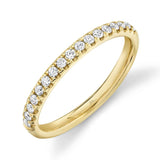 0.25CT 14K Y/G DIAMOND LADYS BAND