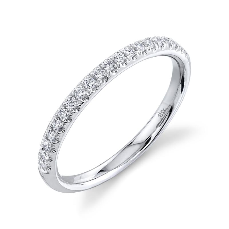 0.18CT 14K W/G DIAMOND LADYS BAND