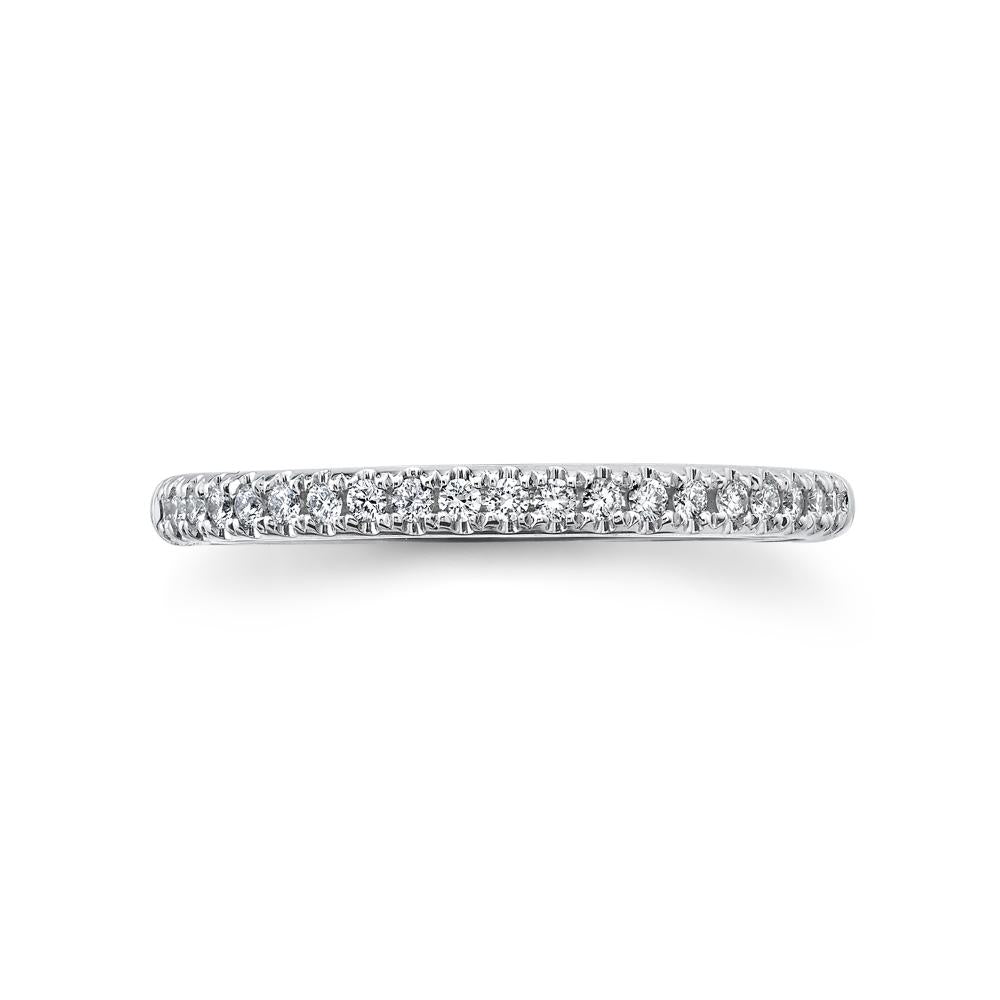 0.18CT 14K W/G DIAMOND LADYS BAND