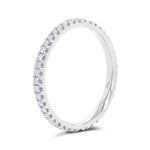 0.39CT 14K W/G DIAMOND ETERNITY LADYS BAND SZ 6