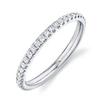 0.40CT 14K W/G DIAMOND ETERNITY LADYS BAND SZ 7