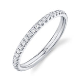 0.40CT 14K W/G DIAMOND ETERNITY LADYS BAND SZ 7