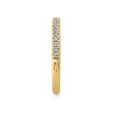 0.18CT 14K Y/G DIAMOND LADYS BAND