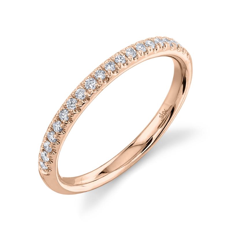 0.18CT 14K R/G DIAMOND LADYS BAND