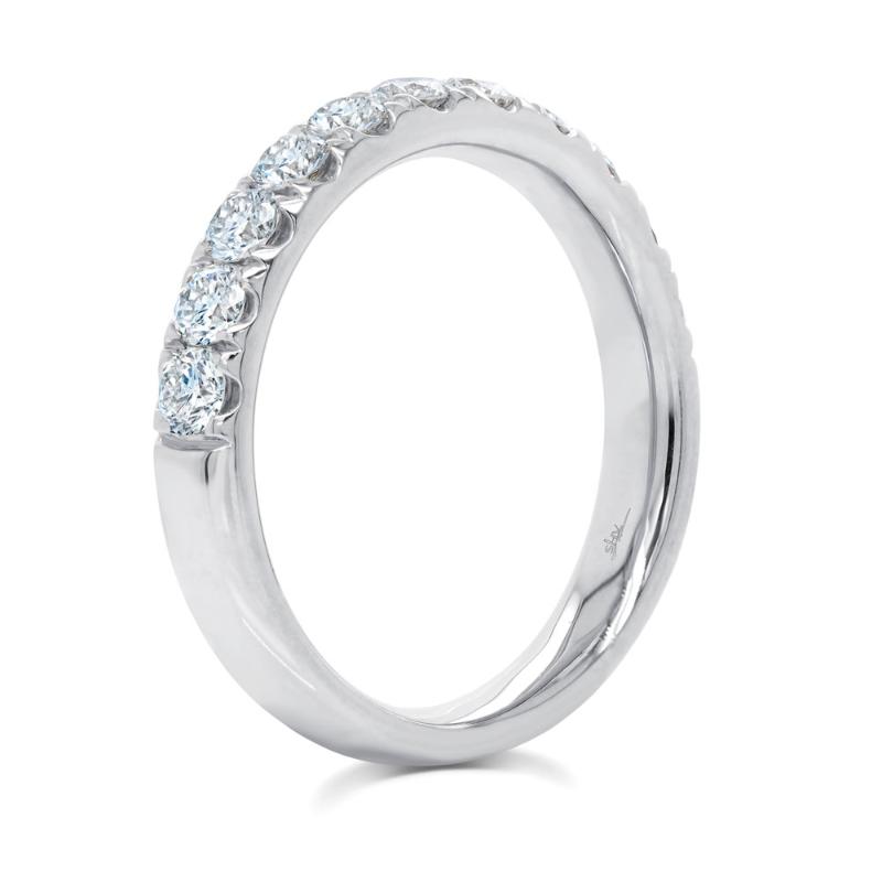0.90CT 14K W/G DIAMOND LADYS BAND