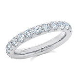 1.84CT 14K W/G DIAMOND ETERNITY BAND SZ 5
