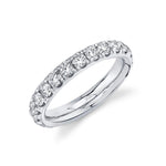 2.00CT 14K W/G DIAMOND ETERNITY BAND SZ 7