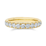 0.90CT 14K Y/G DIAMOND LADYS BAND