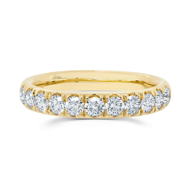 0.90CT 14K Y/G DIAMOND LADYS BAND