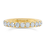 1.84CT 14K Y/G DIAMOND ETERNITY BAND SZ 5.5