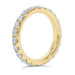 1.92CT 14K Y/G DIAMOND ETERNITY BAND SZ 6