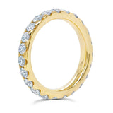 1.84CT 14K Y/G DIAMOND ETERNITY BAND SZ 5.5