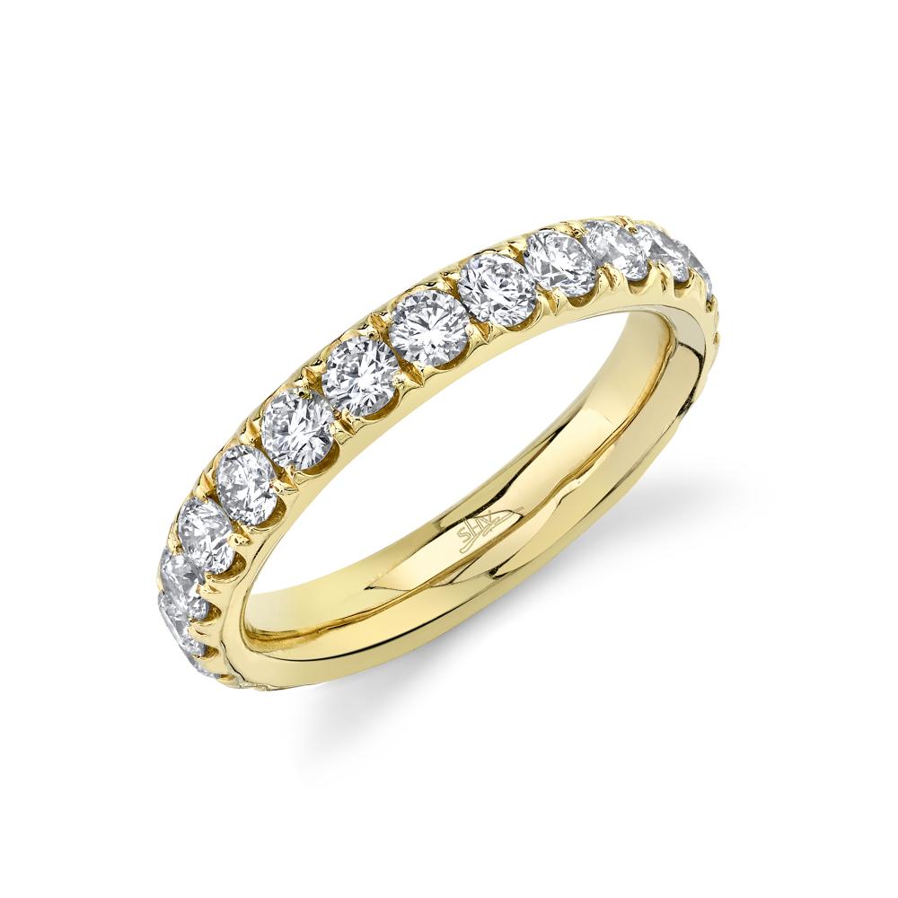 2.00CT 14K Y/G DIAMOND ETERNITY BAND SZ 7