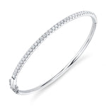 0.88CT 14K W/G DIAMOND BANGLE