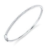 0.88CT 14K W/G DIAMOND BANGLE