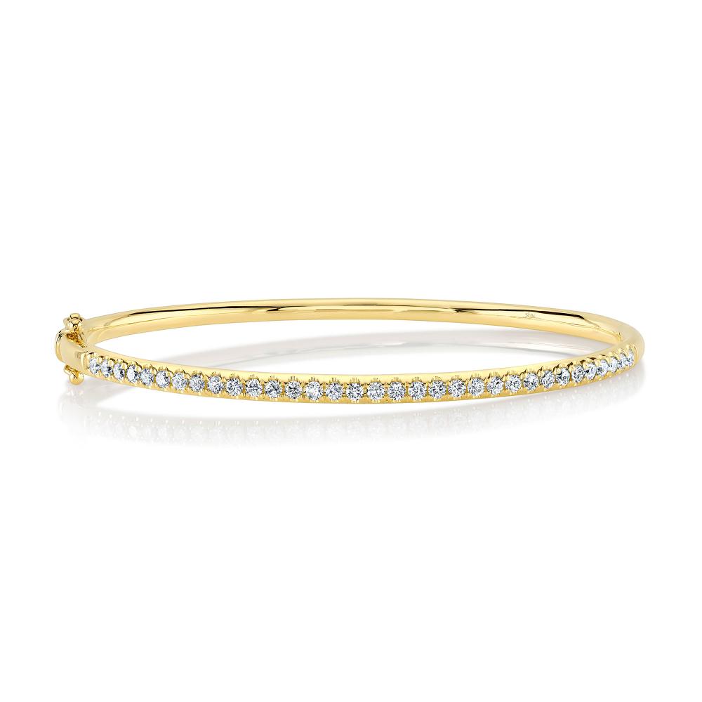 0.88CT 14K Y/G DIAMOND BANGLE