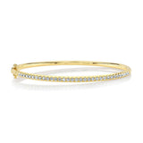 0.90CT 14K Y/G DIAMOND BANGLE