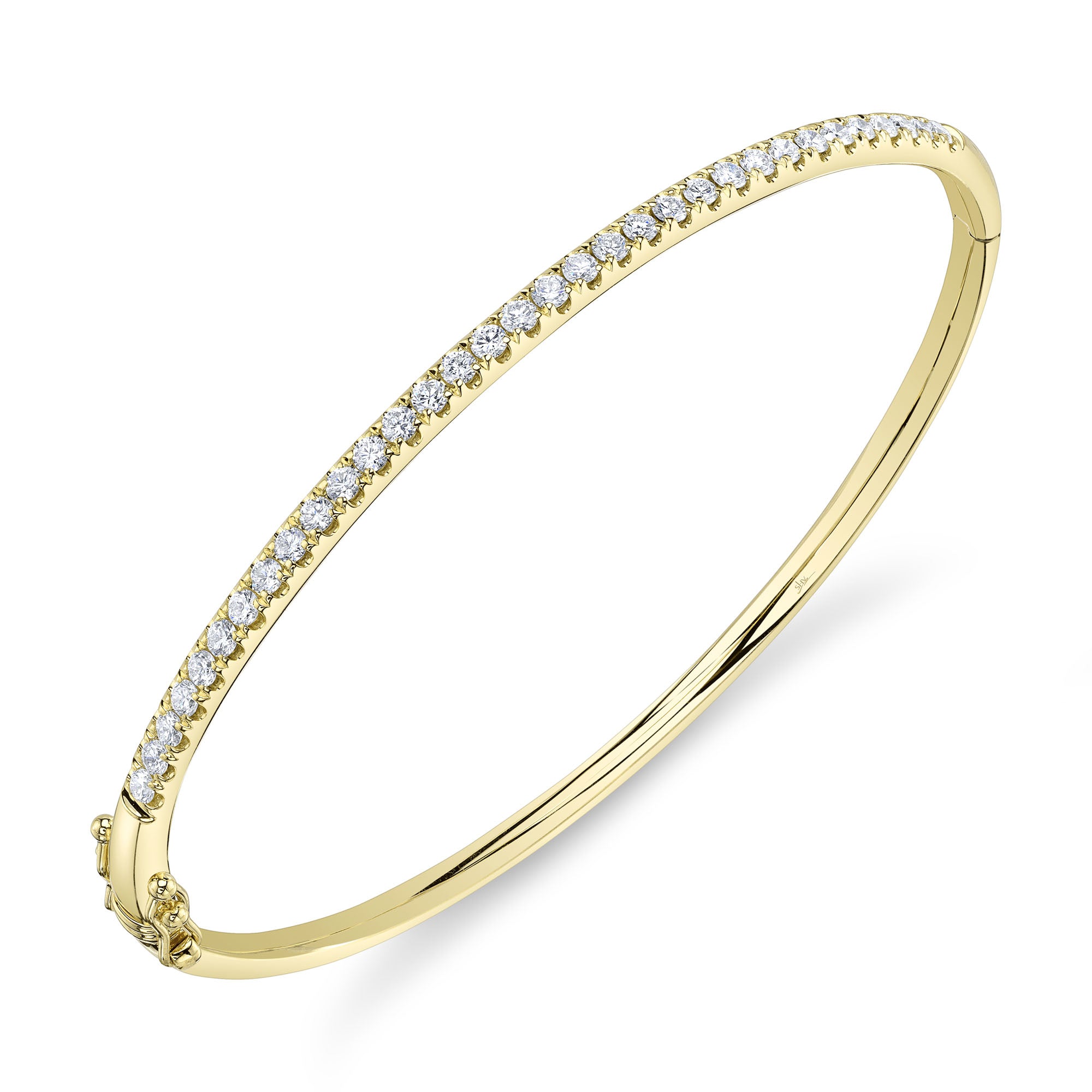 0.88CT 14K Y/G DIAMOND BANGLE