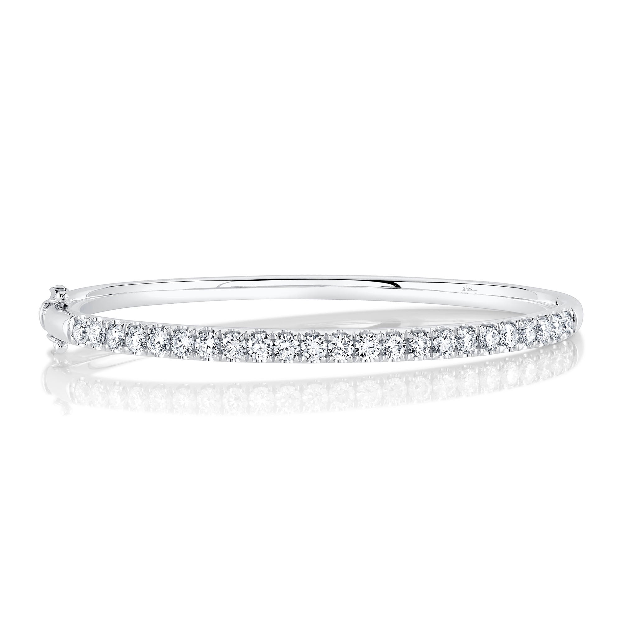 2.00CT 14K W/G DIAMOND BANGLE