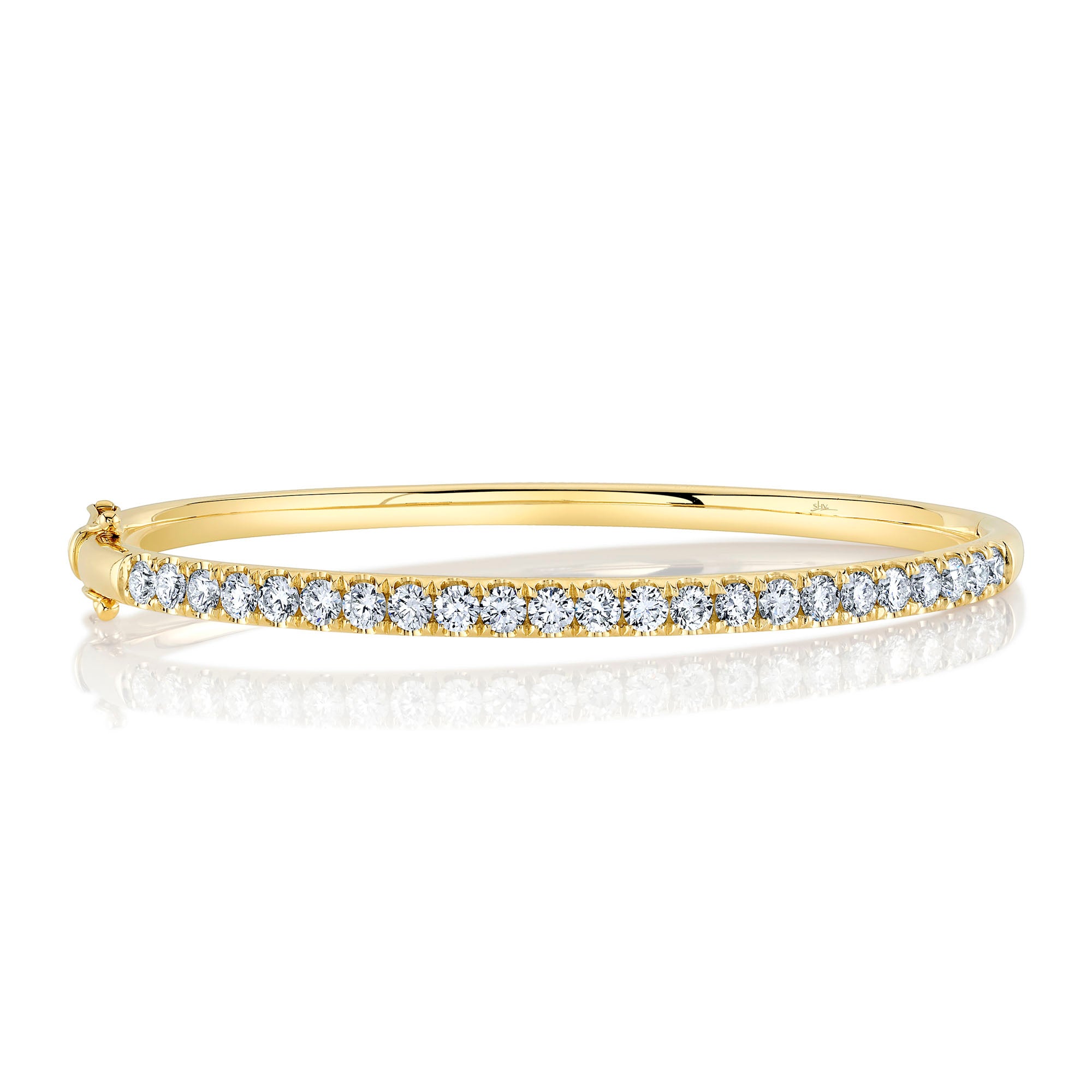2.00CT 14K Y/G DIAMOND BANGLE
