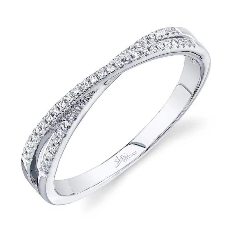 0.09CT 14K W/G DIAMOND LADYS RING