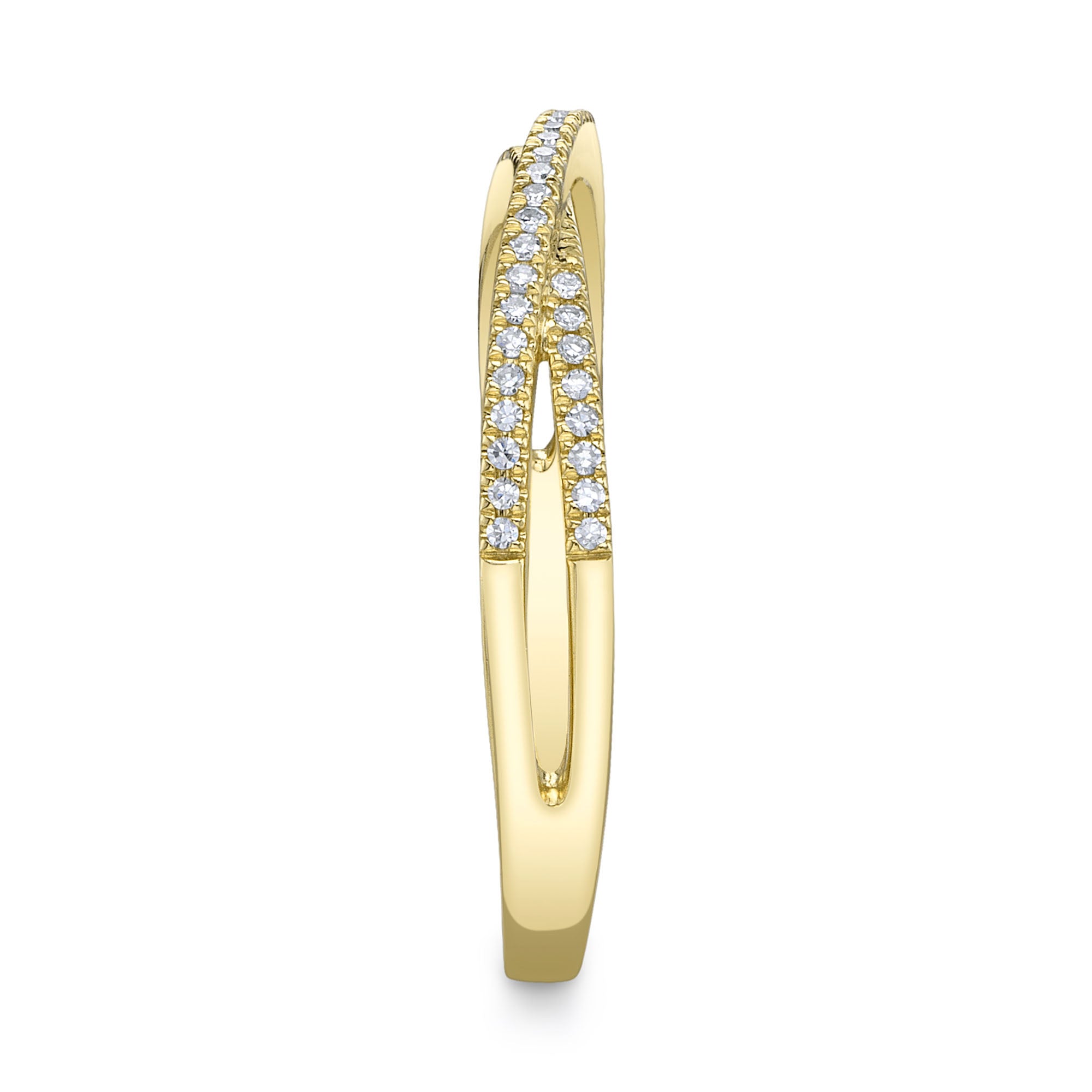 0.09CT 14K Y/G DIAMOND LADYS RING