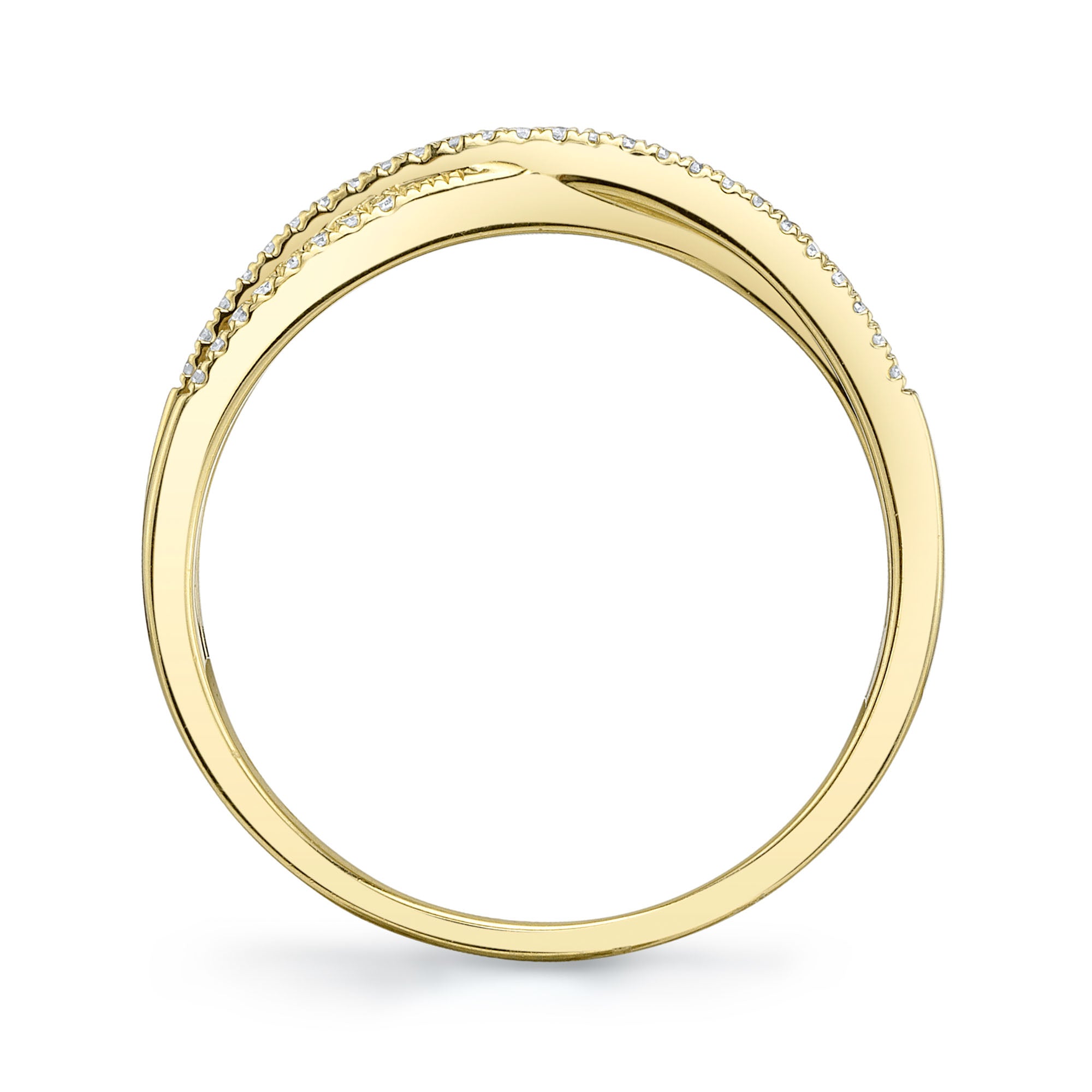 0.09CT 14K Y/G DIAMOND LADYS RING