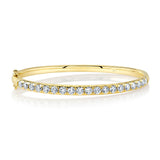 3.04CT 14K Y/G DIAMOND BANGLE