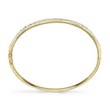 3.04CT 14K Y/G DIAMOND BANGLE